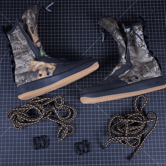 Nike Air Force 1 High SF x Realtree Visit   Gum Brown Camo Size: 9.5 - Picture 1 of 8